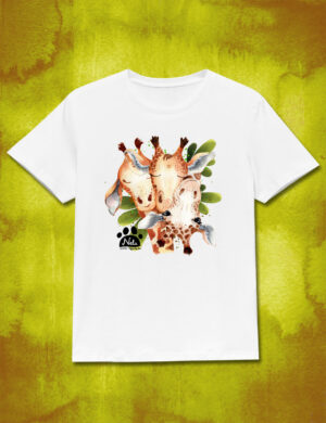 T-shirt z trzema żyrafami
