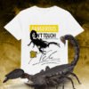T-shirt filmowy ze skorpionem i podpisem