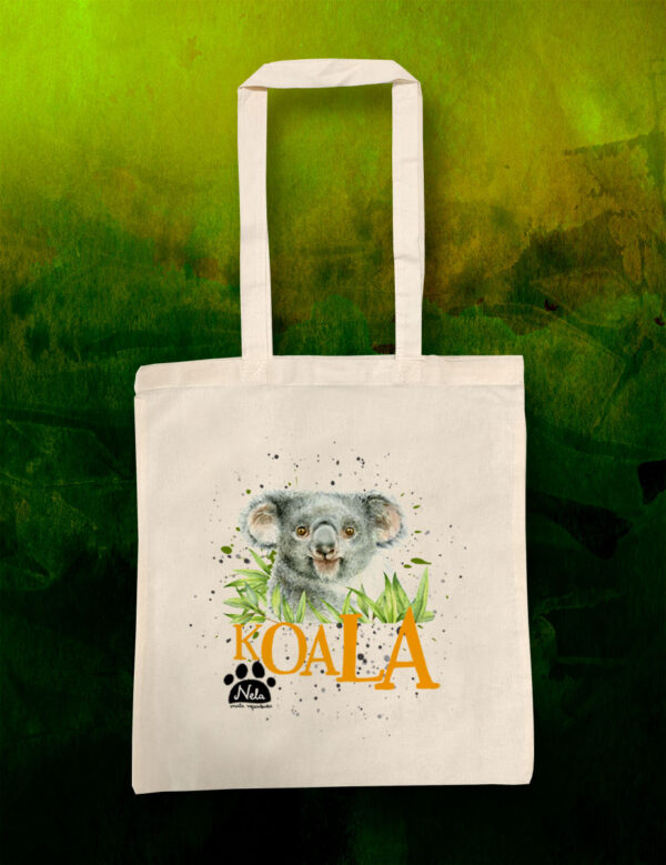 Torba ekologiczna baweÅ‚niana - Koala w trawie