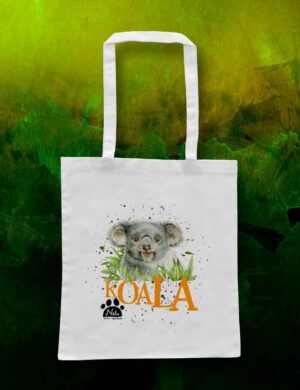 Torba ekologiczna bawełniana - Koala w trawie